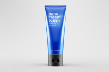 Hand Cream Tube Mock-up Template