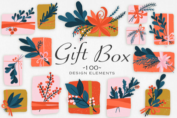 Gift Box Design Elements