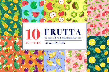FRUTTA - Tropical Fruit Seamless Pattern 