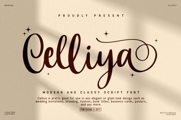 Celliya - Modern and Classy Script Font