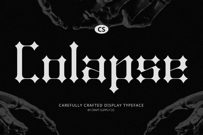 Colapse – Gothic Font