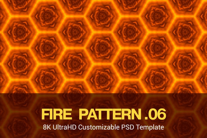 8K UltraHD Seamless Fire Pattern Background