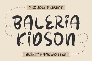 Baleria Kidson Quirky Handwritten Font