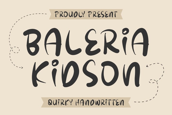Baleria Kidson Quirky Handwritten Font