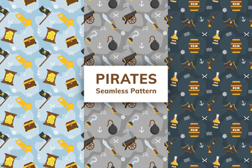 Pirates Seamless Pattern