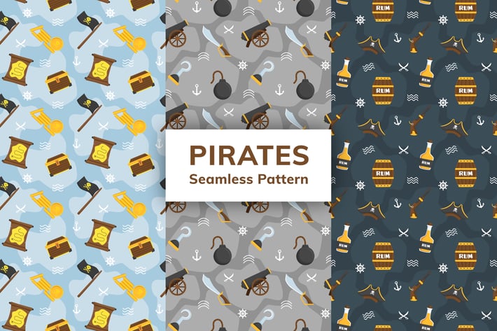Pirates Seamless Pattern