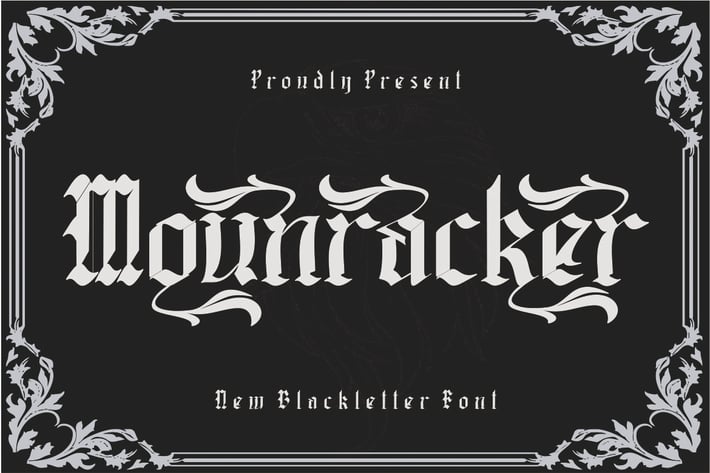 Mounracker - Blackletter Font