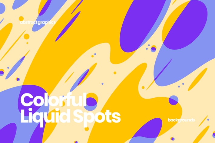 Colorful Liquid Shapes Backgrounds