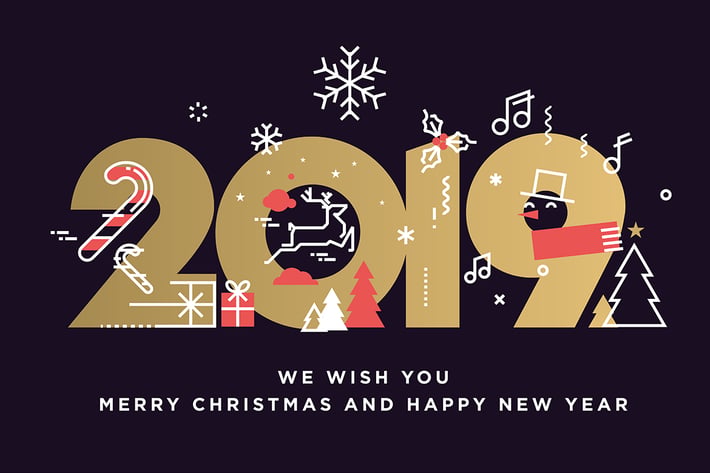 Merry Christmas and Happy New Year 2019