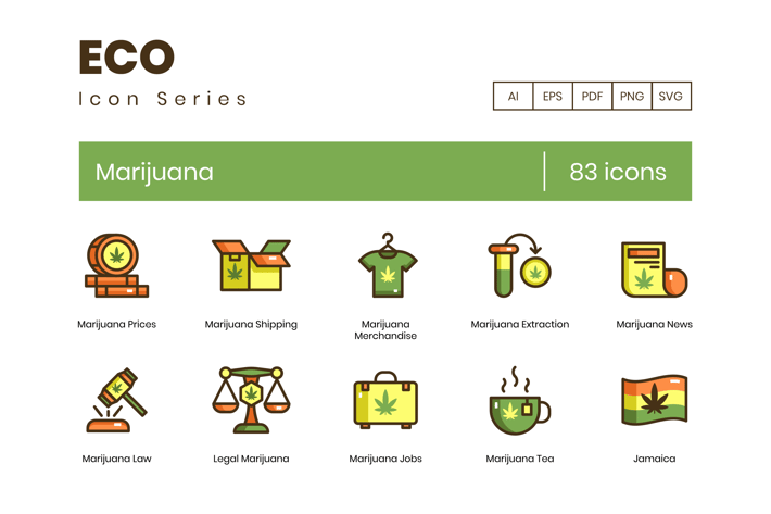 Marijuana Icons