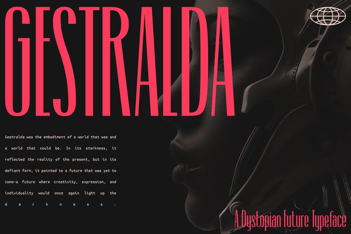 Gestralda - A Dystopian Future Fonts
