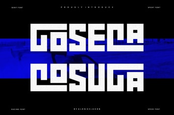 Goseca Cosuga - Sport & Racing Font