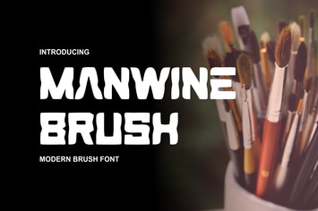 Manwine Brush Fonts