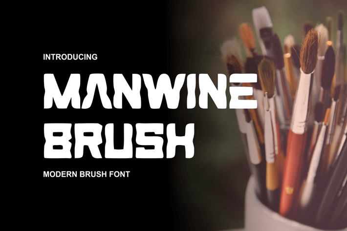 Manwine Brush Fonts