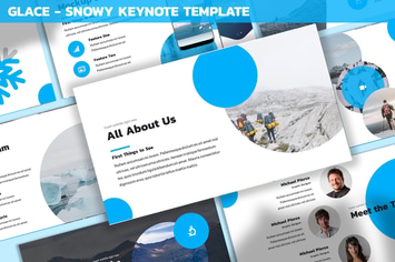 Glace - Snowy Keynote Template
