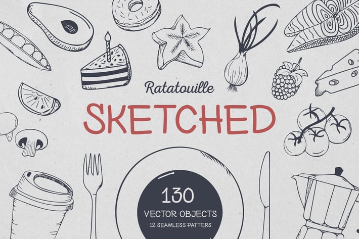 Ratatouille Sketched