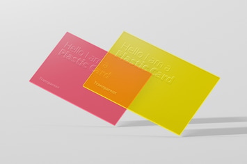 Transparent Business Card Mock-Ups