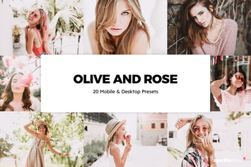 20 Olive and Rose Lightroom Presets & LUTs