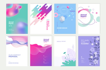 Beauty brochure, annual report, cover designs