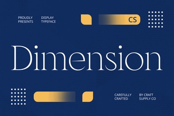 Dimension – Elegant Font