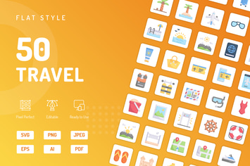 Travel Flat Icons