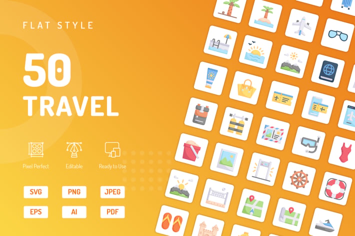 Travel Flat Icons