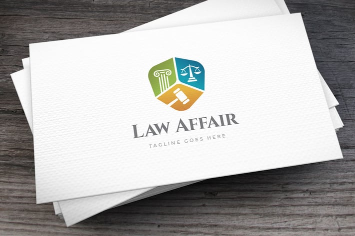 Law Affair Logo Template