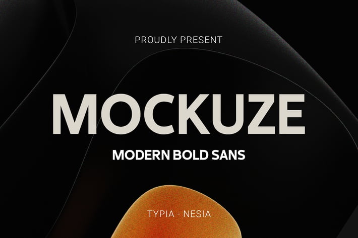 Mockuze - Modern Bold Sans - Logo Branding Font