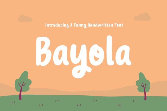 Bayola - Funny and Cute Handwritten Font