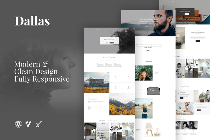 Dallas Minimal Portfolio Business WordPress Theme