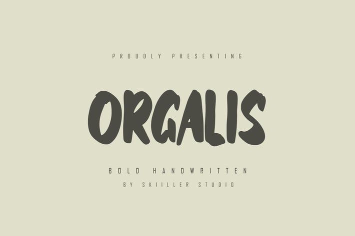 Orgalis - Bold Handwritten Font