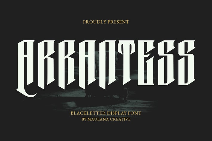 Arrantess Blackletter Display Font
