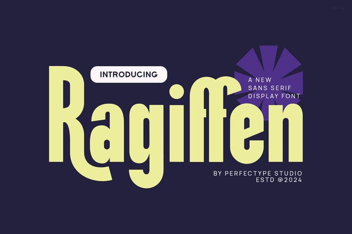 Ragiffen Modern Futuristic Sans Serif Font