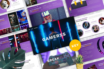 Gamerss - Games Business Keynote Template