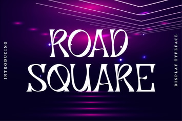 Roadsquare | Display Typeface Font