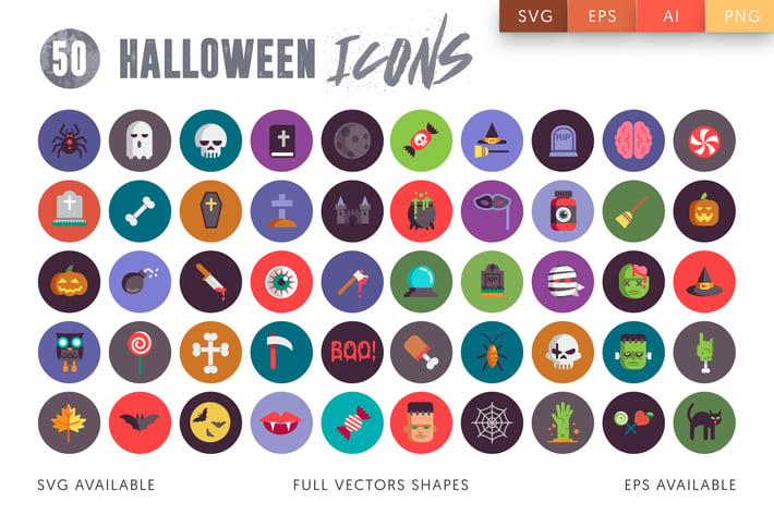 50 Halloween Icons