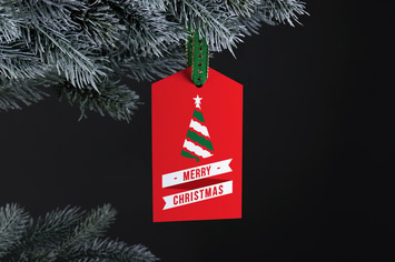 Paper tag mockup