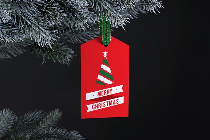 Paper tag mockup