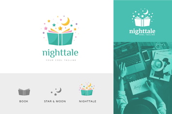 Nighttale Children Foundation Logo Vector Template