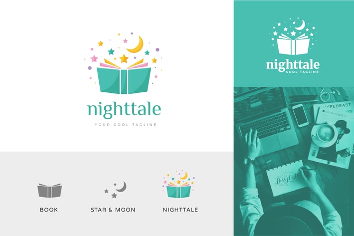 Nighttale Children Foundation Logo Vector Template