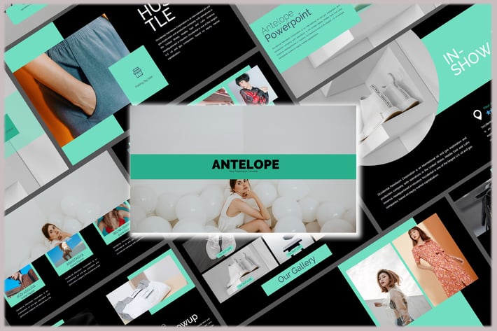 Antelope Lookbook Dark - Powerpoint Template
