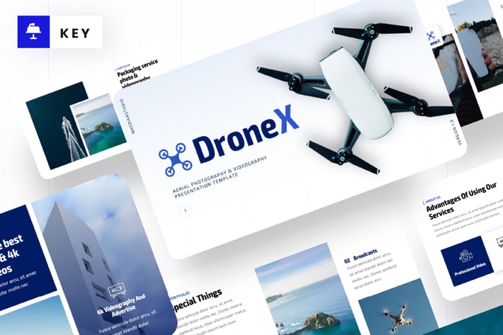 Drone X - Aerial Photography Keynote Template