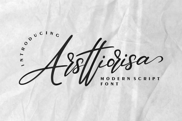 Arsttiorisa | Modern Script Font