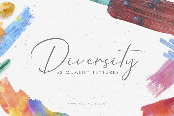 62 Diversity Watercolor Textures