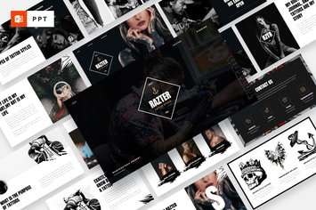 RAZTER - Tattoo Studio Powerpoint Template