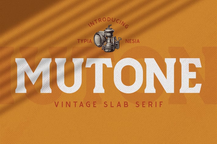 Mutone - Vintage Slab Serif