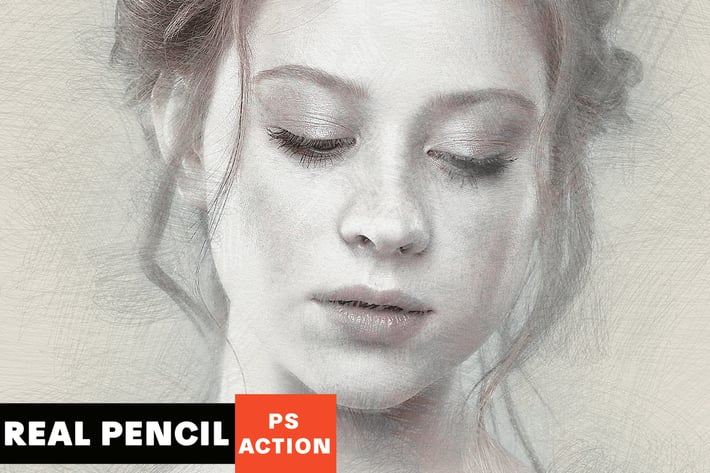 Real Pencil Photoshop Action
