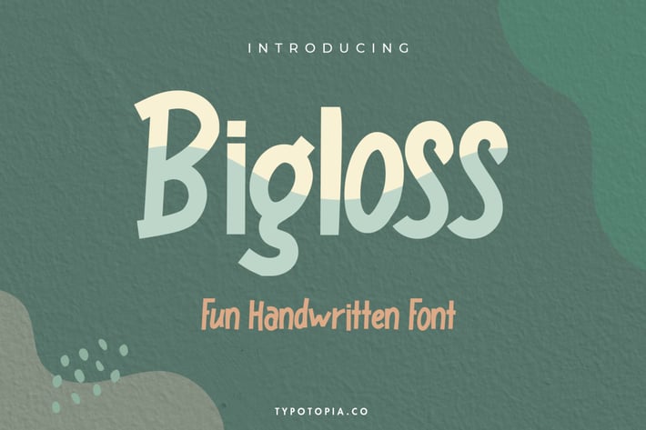 Bigloss Display Font