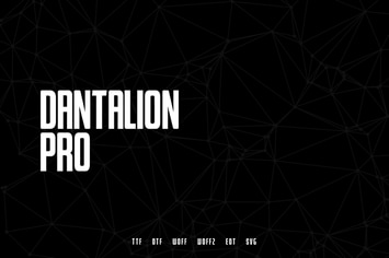 Dantalion - Modern Typeface + WebFonts