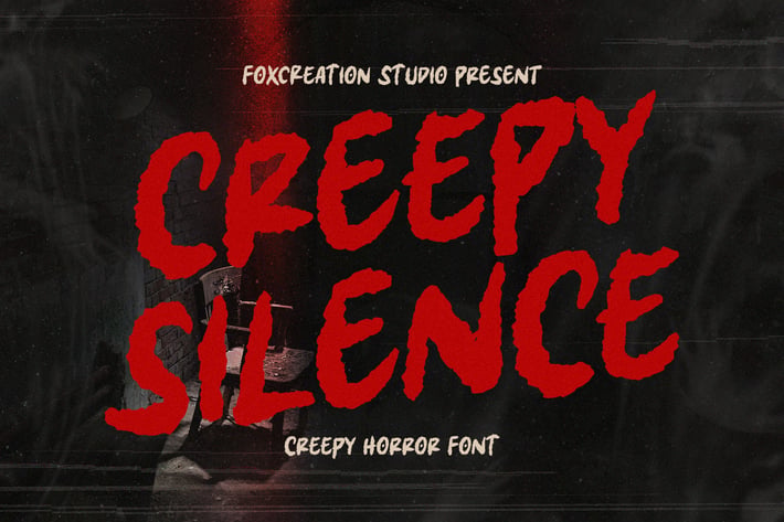 Creepy Silence - Creepy Horror Font